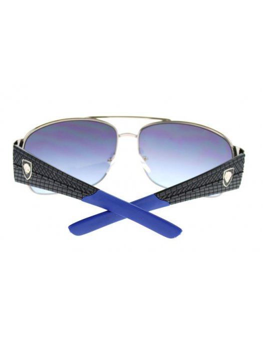 balance At håndtere håndled Sunglasses Silver Metal/Blk/Blue