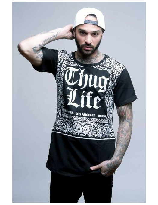 Thug Life Bandana Black t-shirt