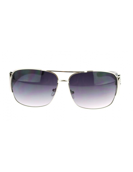 Sunglasses Silver Metalblk Grey 