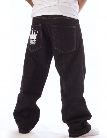 BSAT The Crown Raw Black Baggy Jeans *LIMITED EDT. 1ST DROP*