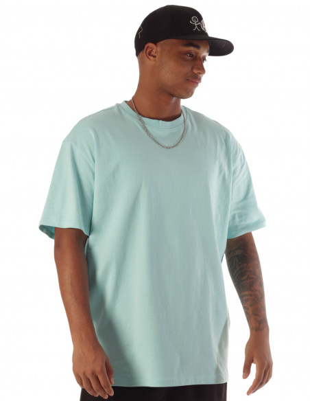 Premium Cotton Baggy T-Shirt Beryl Blue