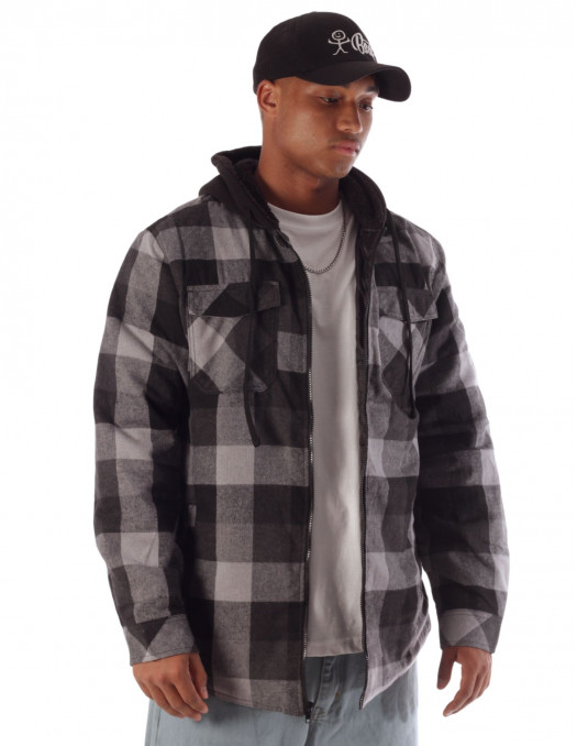 Checkered Thermal Jacket BlackNGrey