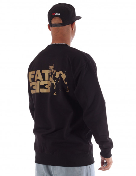 FAT313 The Yard Sweatshirt Black n Gold *1st. edition*