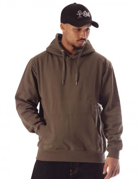 Plain hoodie Army green