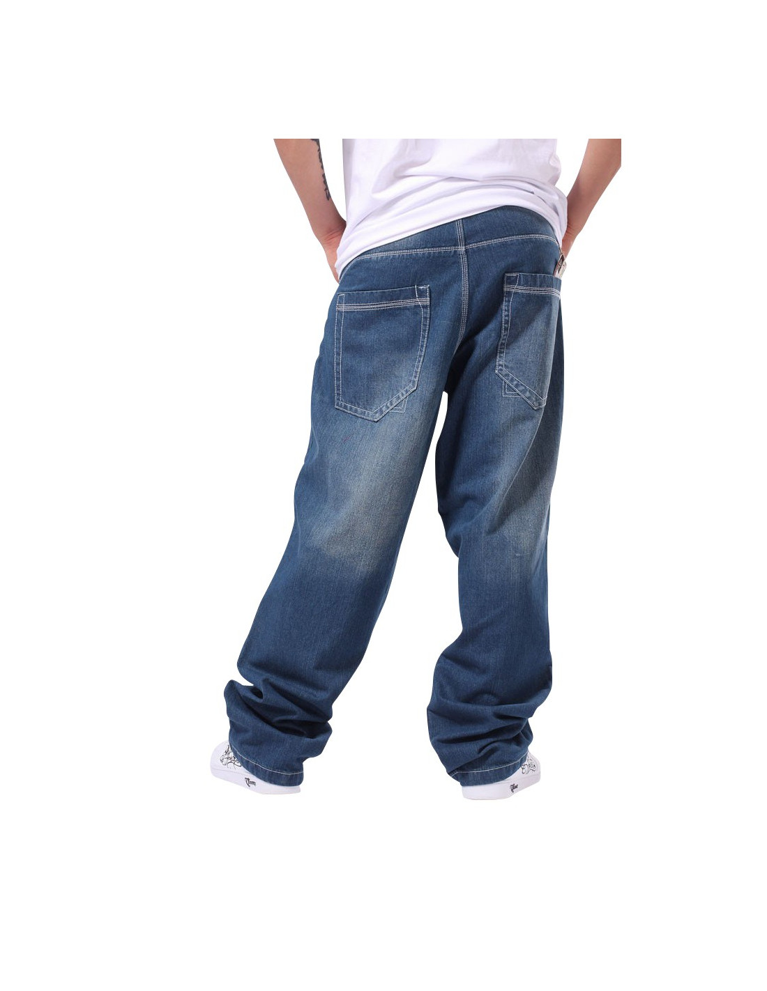 Watts South Plain Baggy Jeans - LW-D205