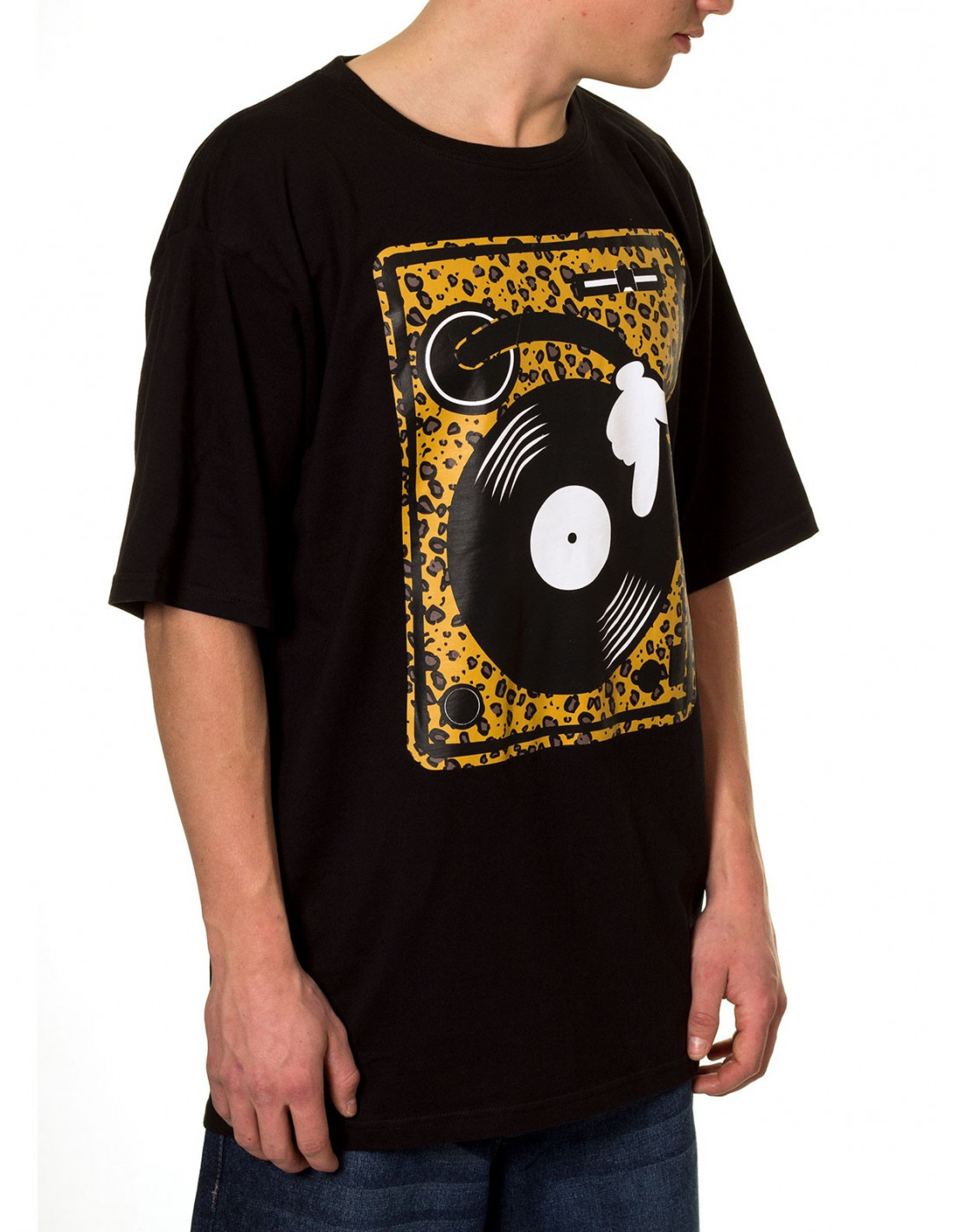 Townz Baggy T-shirt Turntable Black