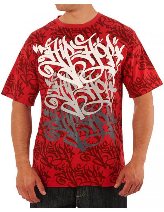 Hip Hop Red Street T-shirt, Townz Clothing